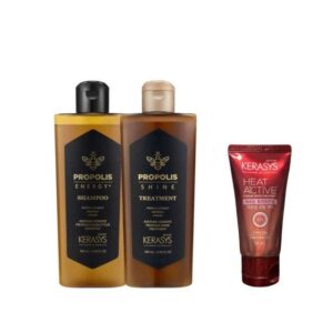 Kerasys - Trio Propolis Shine (Sh180ml + Cd180ml) + Heat Active 50ml